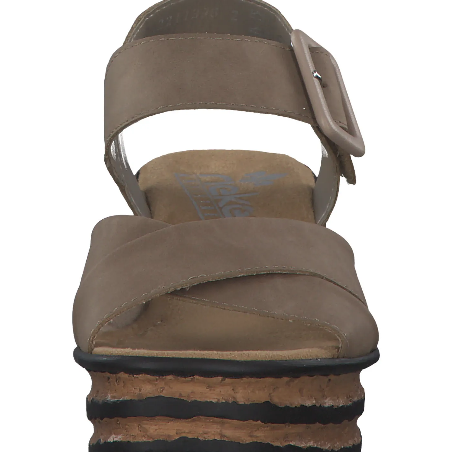 Rieker 68163, Plateau-Sandaletten, Damen, shell