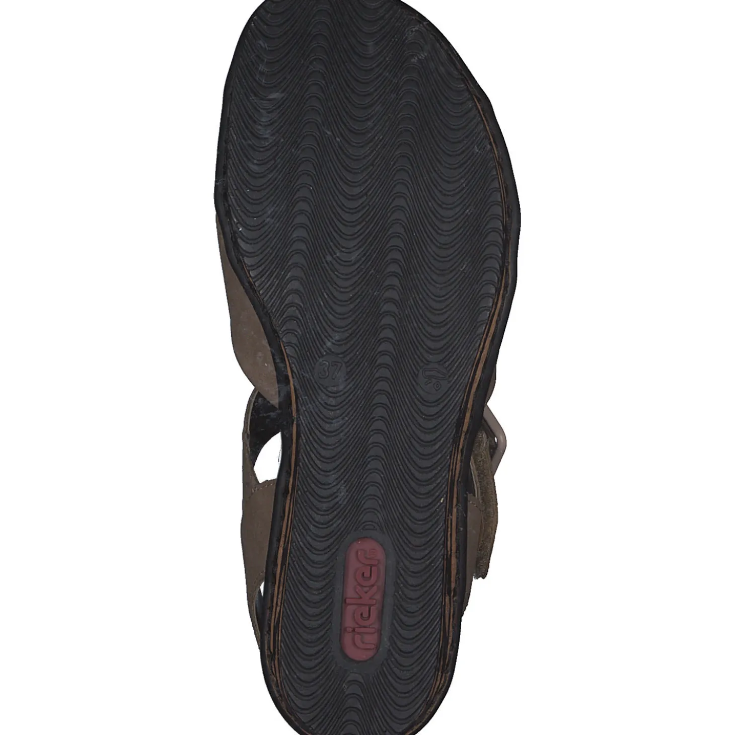 Rieker 68163, Plateau-Sandaletten, Damen, shell