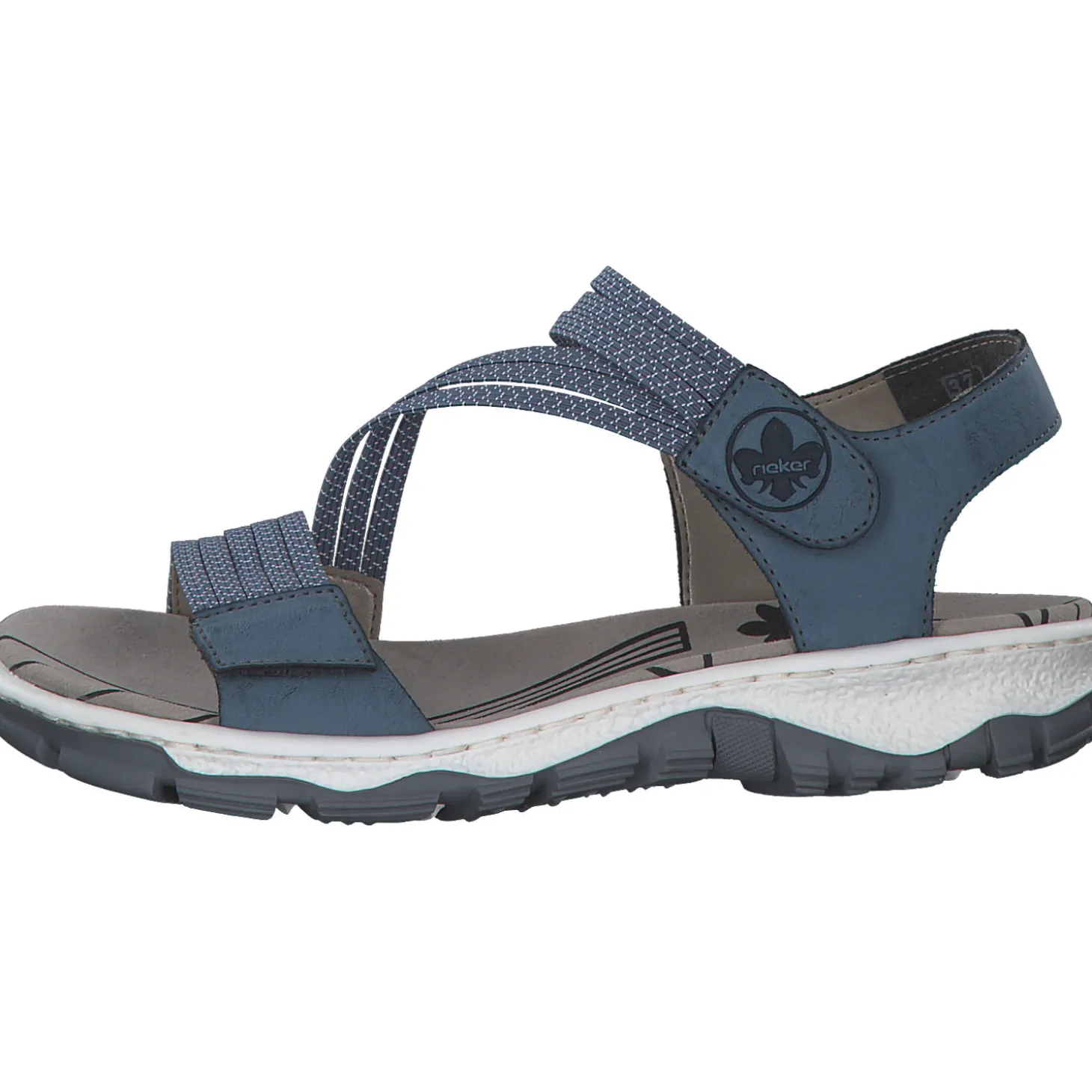 Rieker 68871, Sandalen, Damen, Blau - Marineblau