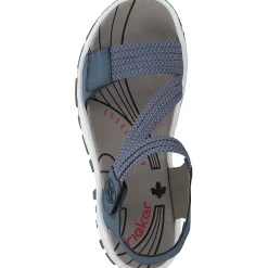 Rieker 68871, Sandalen, Damen, Blau - Marineblau