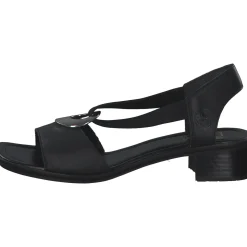 Rieker 62662, Sandaletten, Damen, schwarz/schwarz