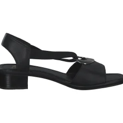 Rieker 62662, Sandaletten, Damen, schwarz/schwarz