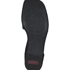 Rieker 62662, Sandaletten, Damen, schwarz/schwarz