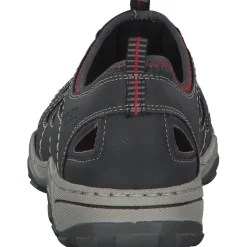 Rieker 08065, Sportliche Slipper, Herren, blei/rauch/grau