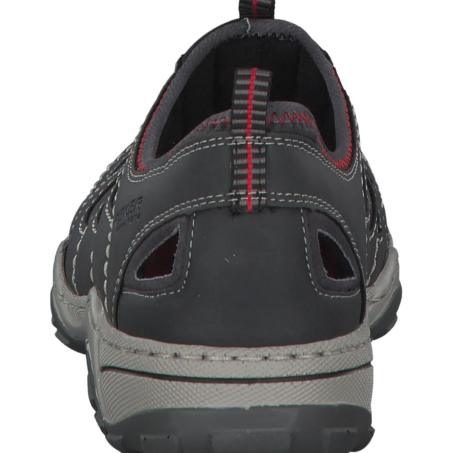 Rieker 08065, Sportliche Slipper, Herren, blei/rauch/grau