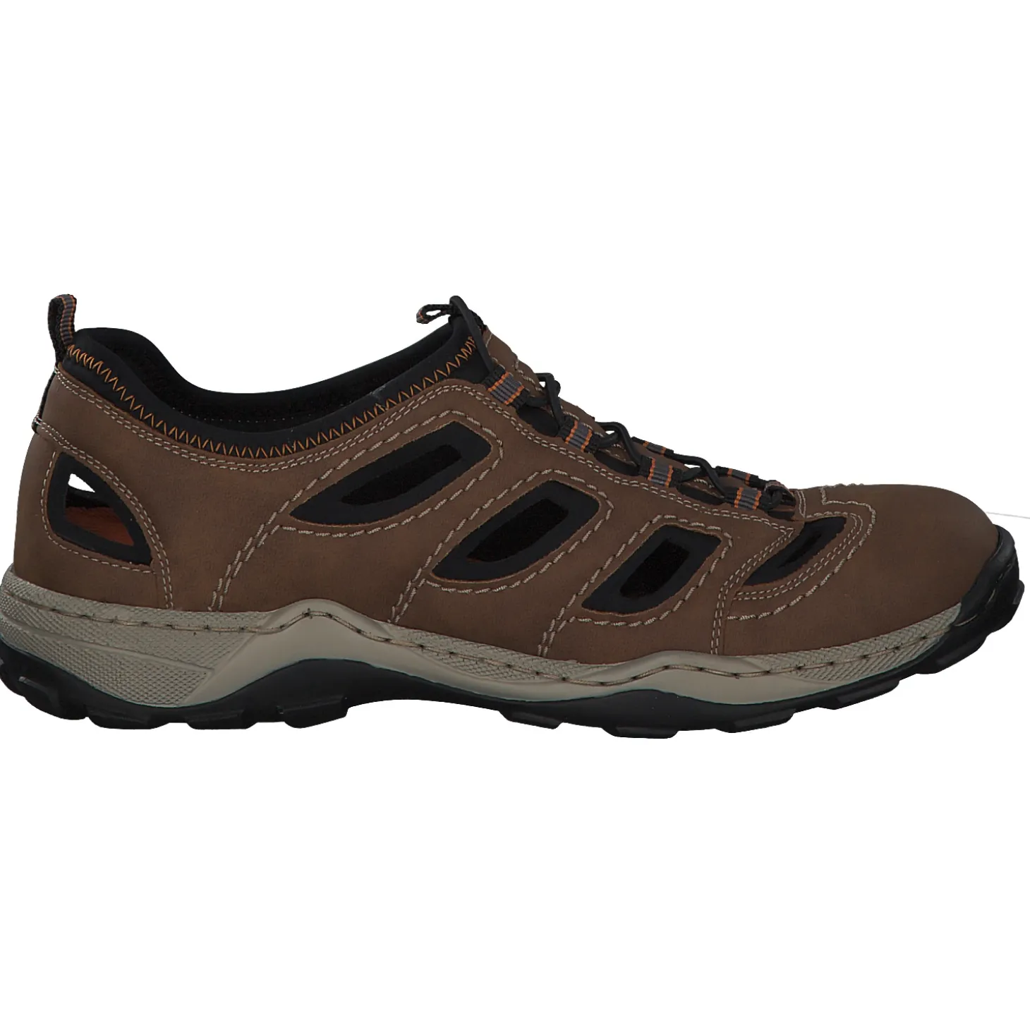 Rieker 08065, Sportliche Slipper, Herren, Braun