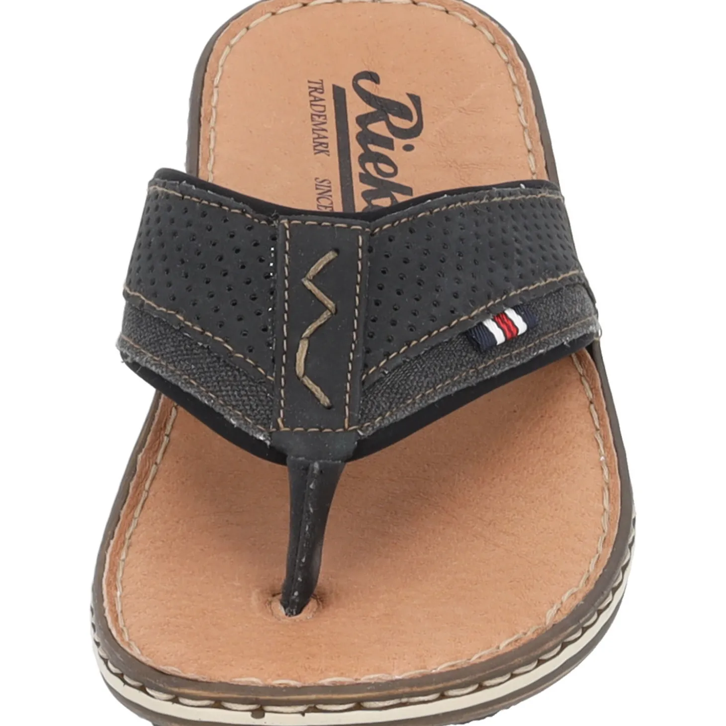 Rieker 21084, Zehentrenner, Schwarz