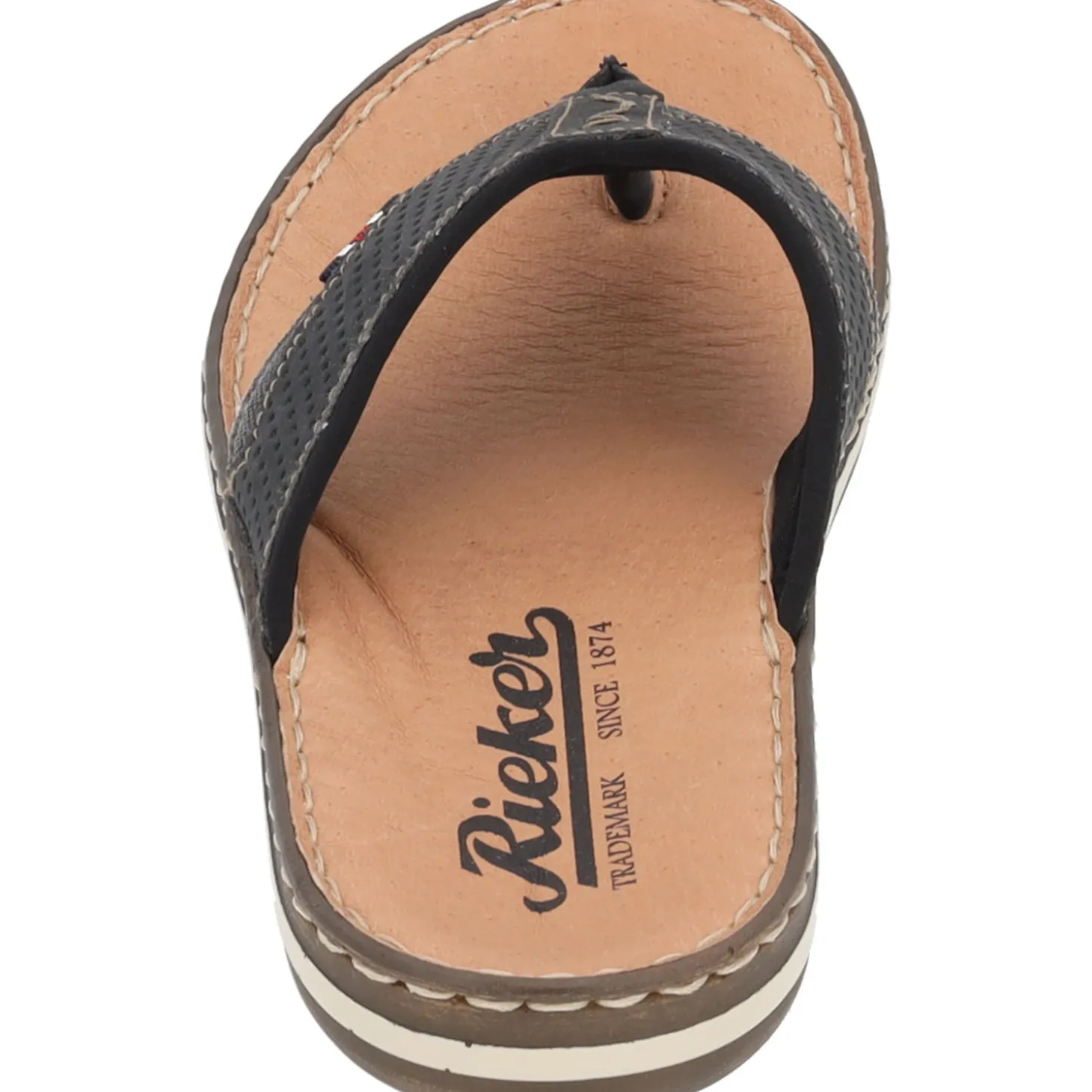 Rieker 21084, Zehentrenner, Schwarz