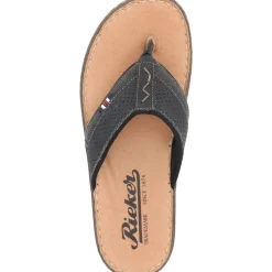 Rieker 21084, Zehentrenner, Schwarz