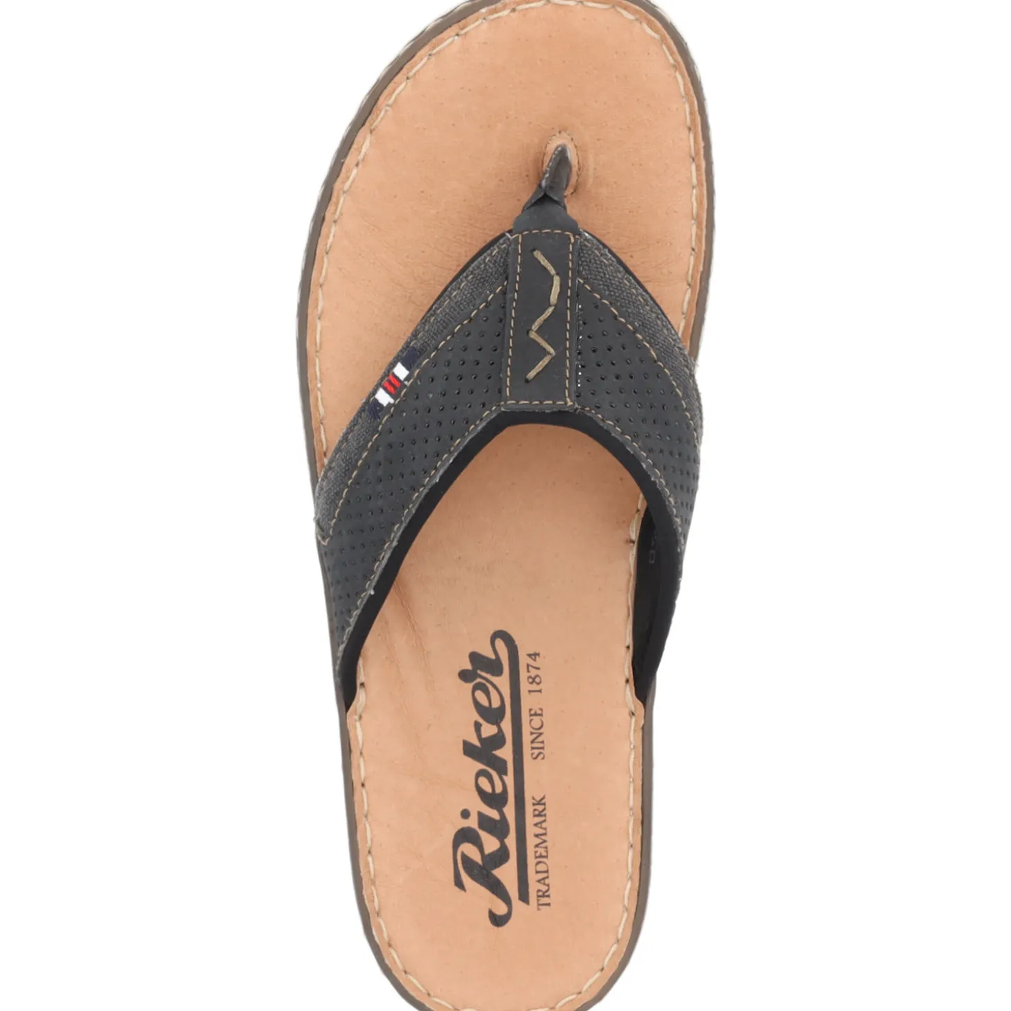 Rieker 21084, Zehentrenner, Schwarz