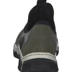 Rieker L0657, Schnürschuhe, liane/schilf/negro/stein-camo/