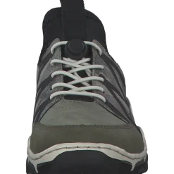 Rieker L0657, Schnürschuhe, liane/schilf/negro/stein-camo/
