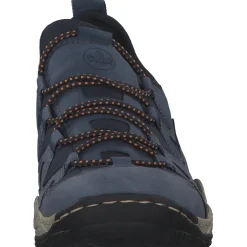 Rieker L0546, Schnürschuhe, lightblue/jeans/navy