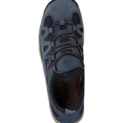 Rieker L0546, Schnürschuhe, lightblue/jeans/navy