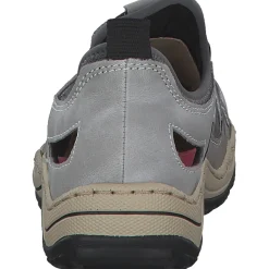 Rieker L0539, Slipper, Damen, cement/grey/blei