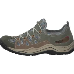 Rieker L0539, Slipper, Damen, liane/schilf/shell/kornblume