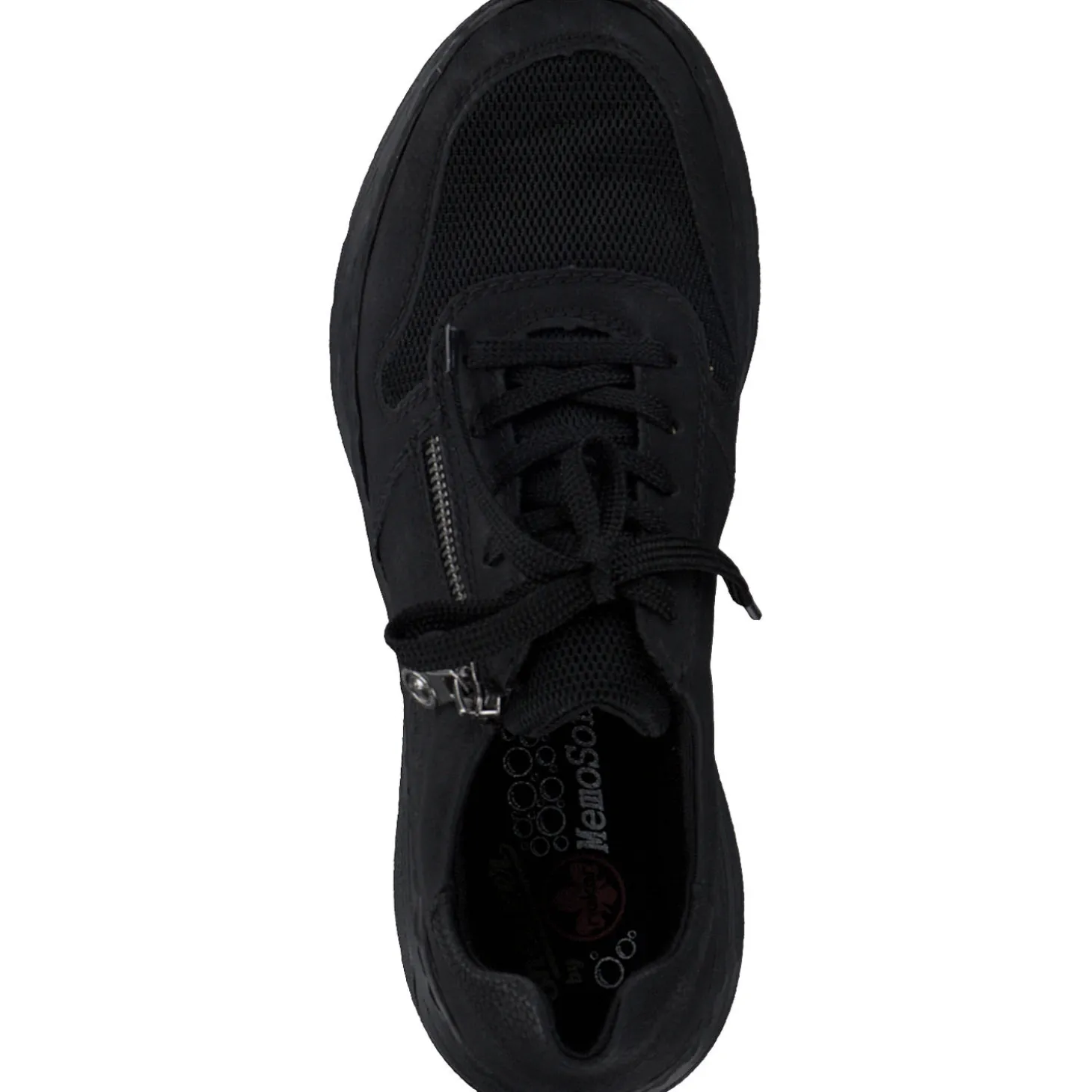 Rieker M0031, Schnürschuhe, Damen, schwarz/schwarz/schwarz