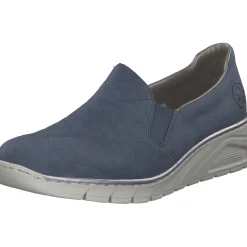Rieker N3363, Slipper, Damen, lightblue