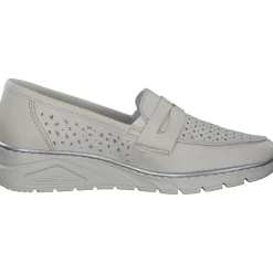 Rieker N3356, Slipper, Damen, offwhite/porzellan