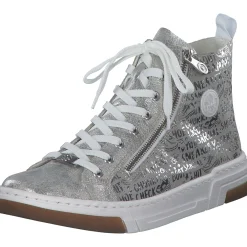 Rieker N3945, Stiefeletten, Damen, fog-silver/frost-silver