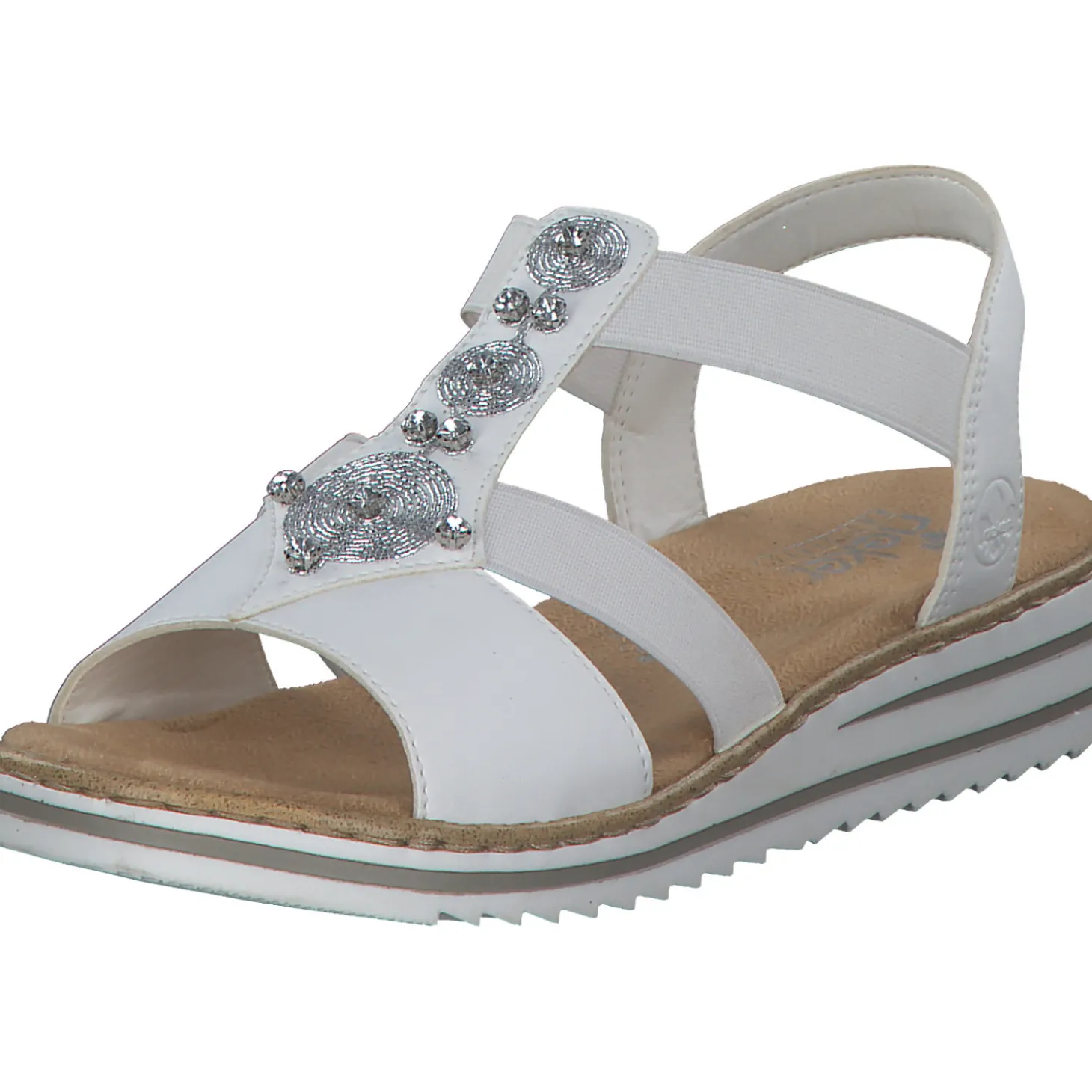 Rieker V0687, Keilsandaletten, Damen, WEISS