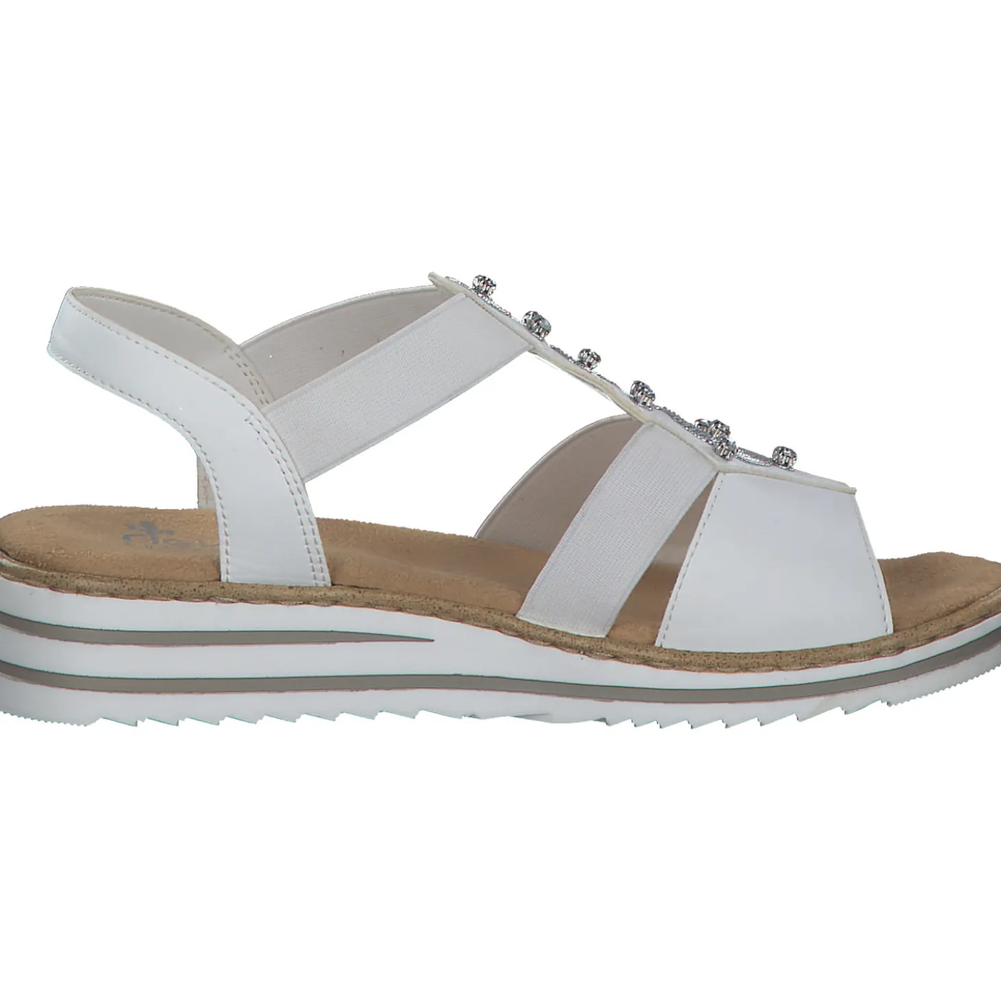 Rieker V0687, Keilsandaletten, Damen, WEISS