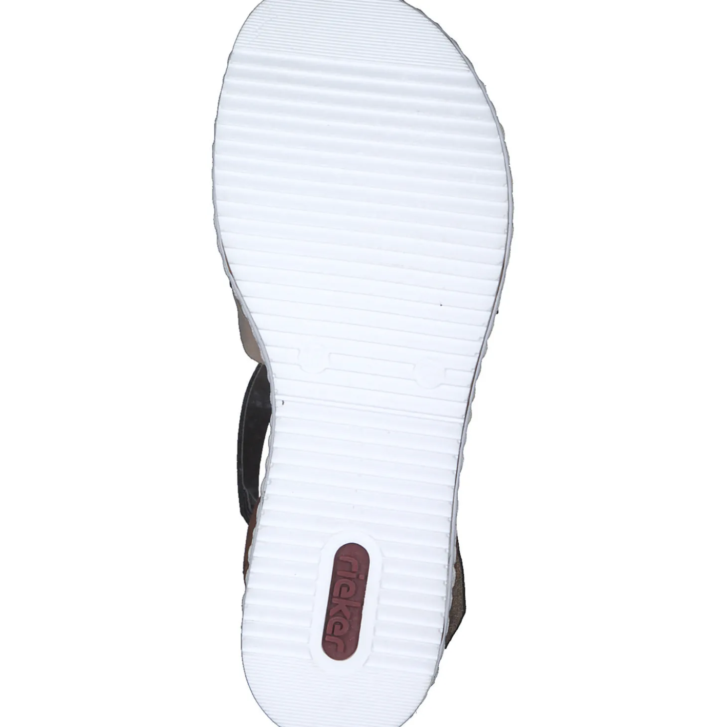 Rieker V3663, Keilsandaletten, Damen, pazifik/Rosa/Beige/cayenne