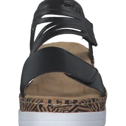 Rieker V3964, Keilsandaletten, Damen, Schwarz