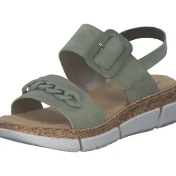 Rieker V2350, Keilsandaletten, Damen, pistazie