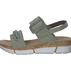 Rieker V2350, Keilsandaletten, Damen, pistazie