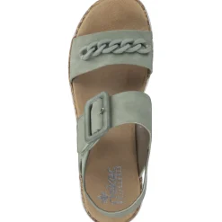 Rieker V2350, Keilsandaletten, Damen, pistazie