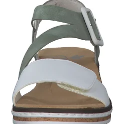 Rieker V3660, Keilsandaletten, Damen, Weiß