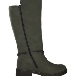 Rieker Z4774, Overknee-Stiefel, Damen, Grün