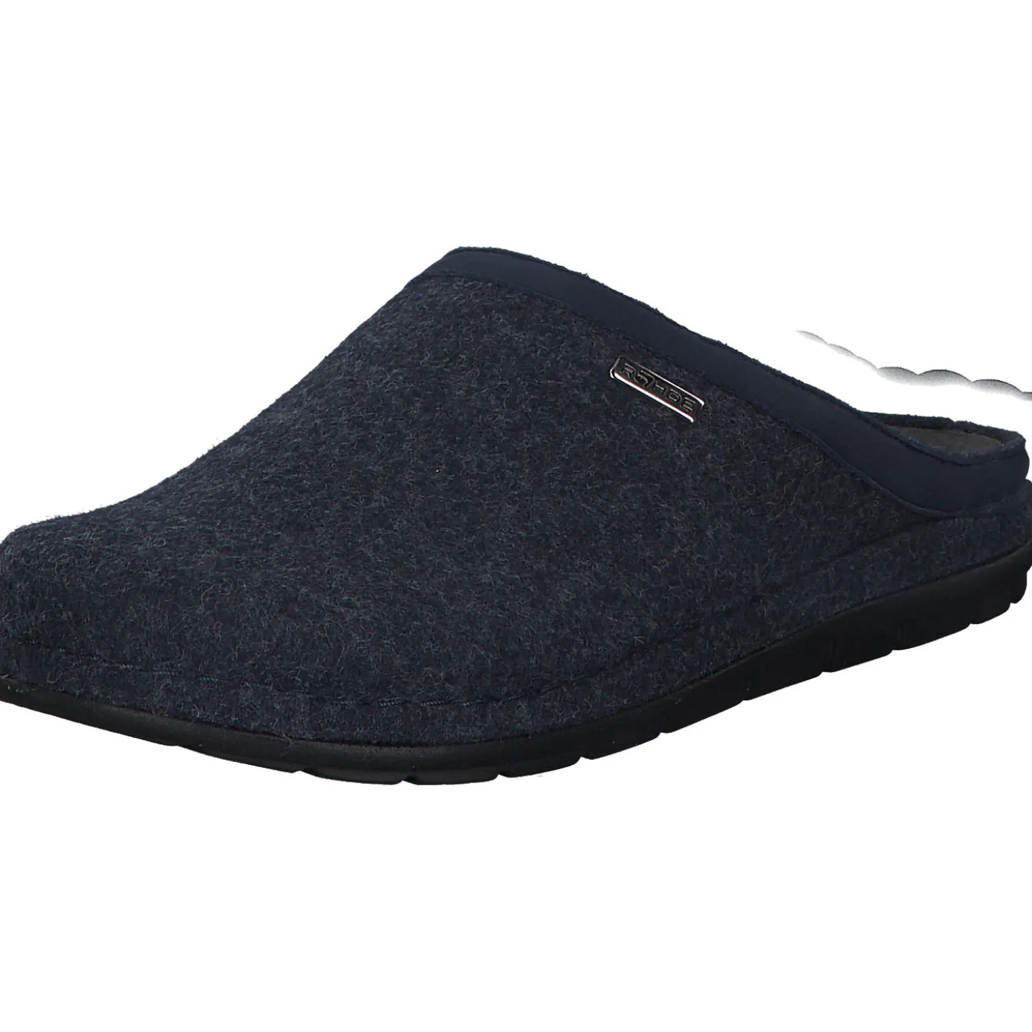 Rohde 6740, Filzpantoffeln, Herren, ocean