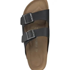 Rohde 5920, Pantoletten, Herren, Schwarz (Black/Grey)