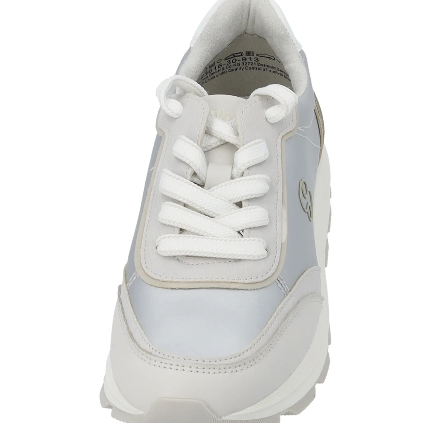 s. Oliver 23616, Schnürschuhe, Damen, platinum combi