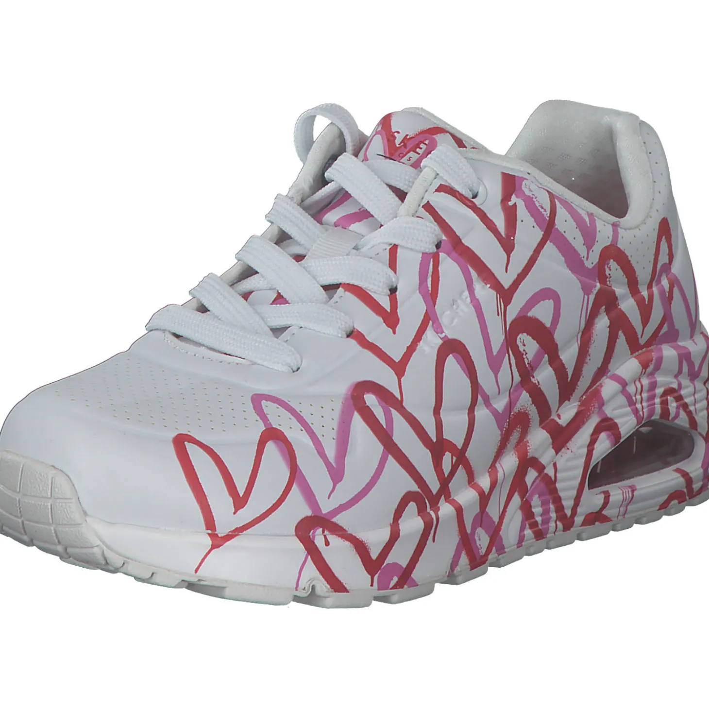 Skechers 155507, Sneakers Low, Damen, WRPK white/red/pink
