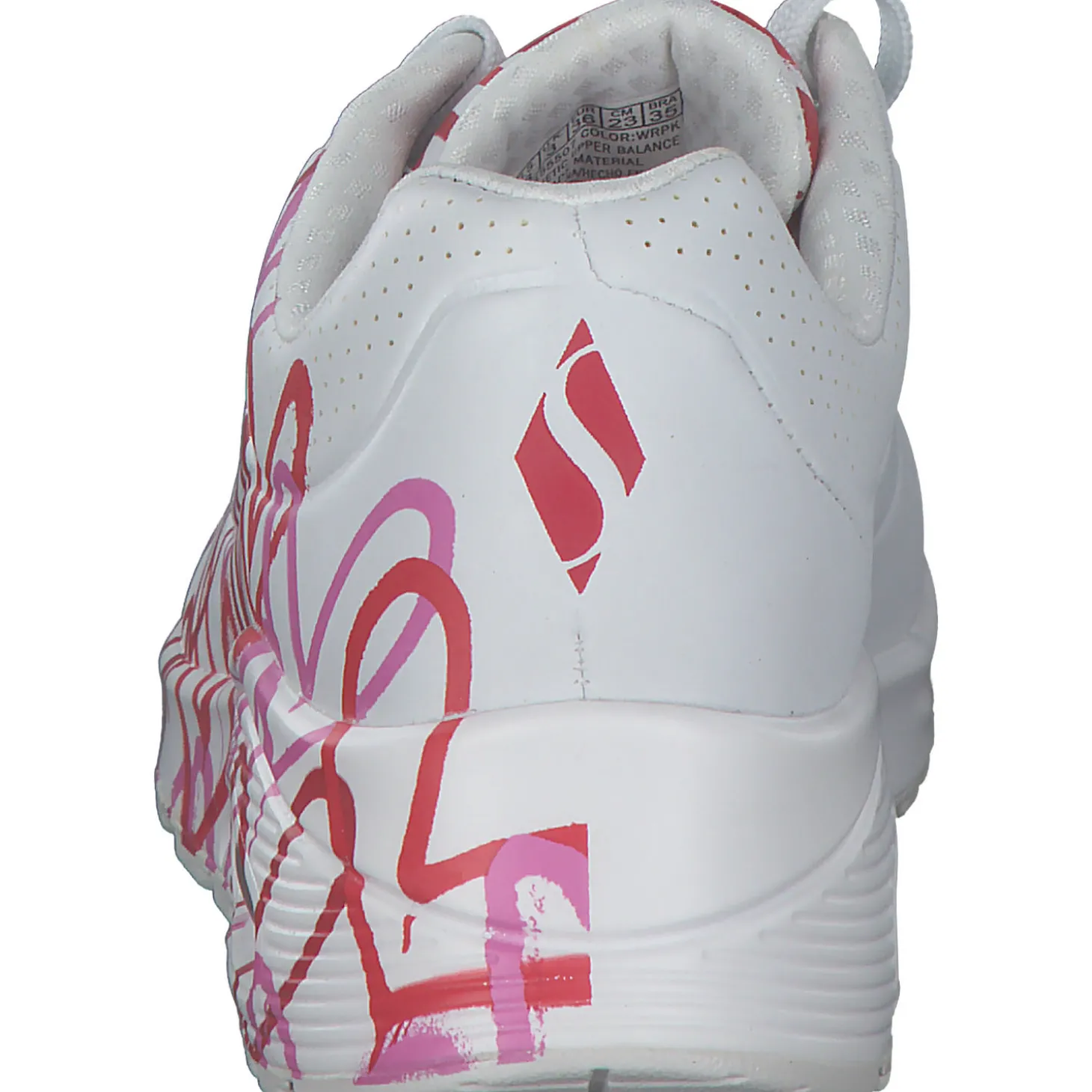 Skechers 155507, Sneakers Low, Damen, WRPK white/red/pink