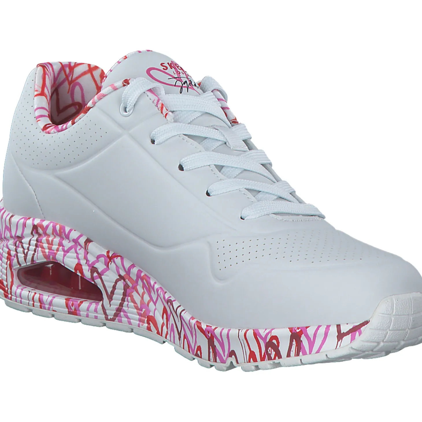 Skechers 155506, Sneakers Low, Damen, WRPK white/red/pink