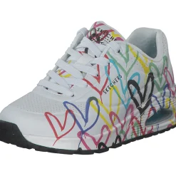 Skechers 155507, Sneakers Low, Damen, WMLT Weiß