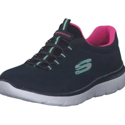 Skechers 12980, Sneakers Low, Damen, blau/pink