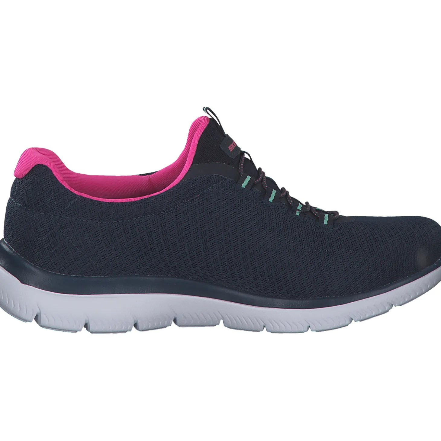 Skechers 12980, Sneakers Low, Damen, blau/pink
