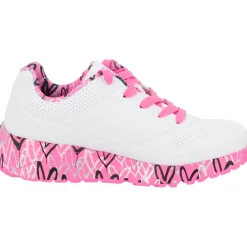 Skechers 314976L , Schnürschuhe, Kinder, white/hot pink