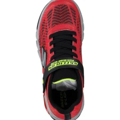 Skechers 400137L, Sneakers Low, Kinder, red/black/yellow