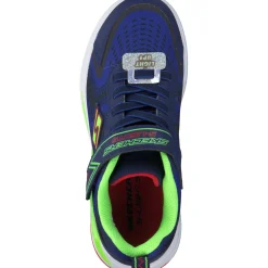 Skechers 401660L, Sneakers Low, Kinder, navy/lime/red
