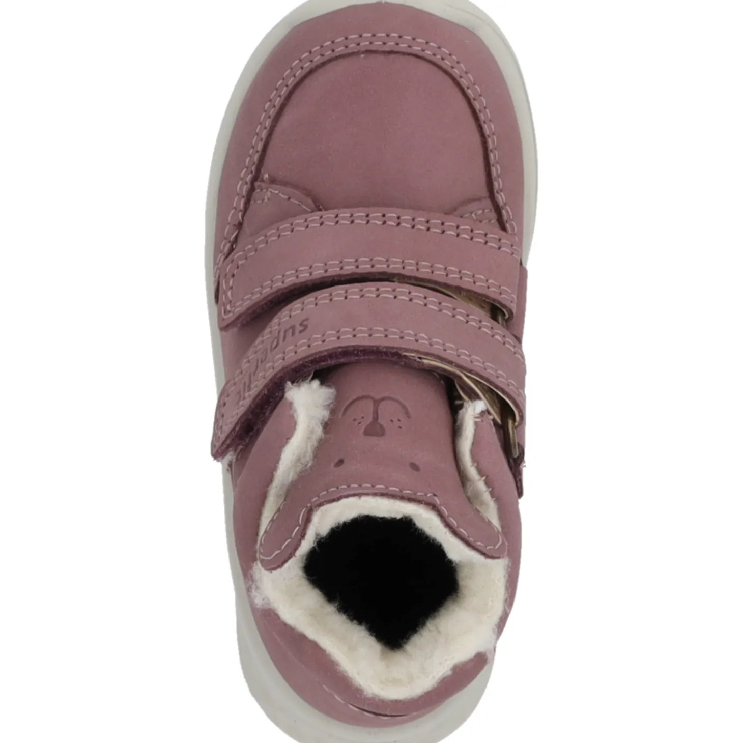 Superfit 1-000372-8510 Stiefelette Leder, Lauflernschuhe, Kinder, LILA