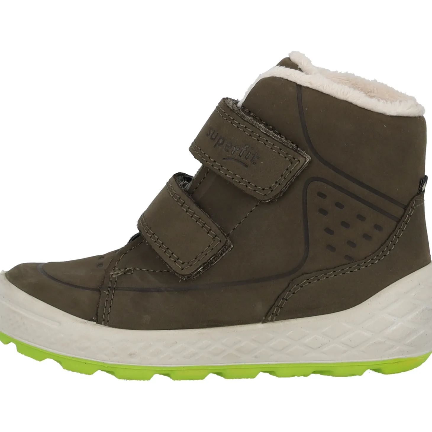 Superfit 1-106317-7000 Stiefelette Leder GROOVY, Lauflernschuhe, Kinder, Grün