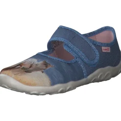 Superfit BONNY 00281, Hausschuhe, Kinder, Blau/mehrfarbig