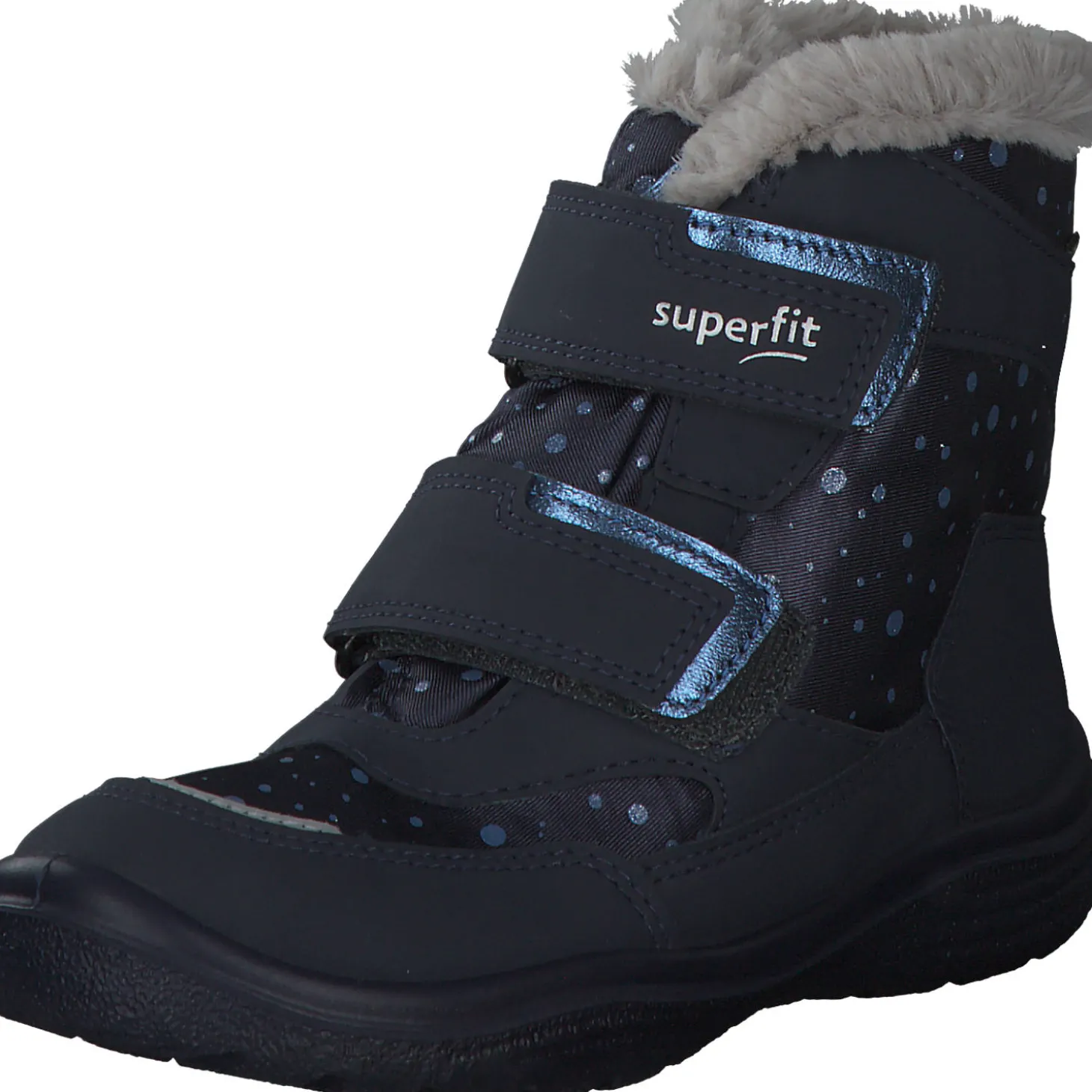 Superfit CRYSTA 09091, Stiefeletten (Kinder), Kinder, Blau/Hellgrau