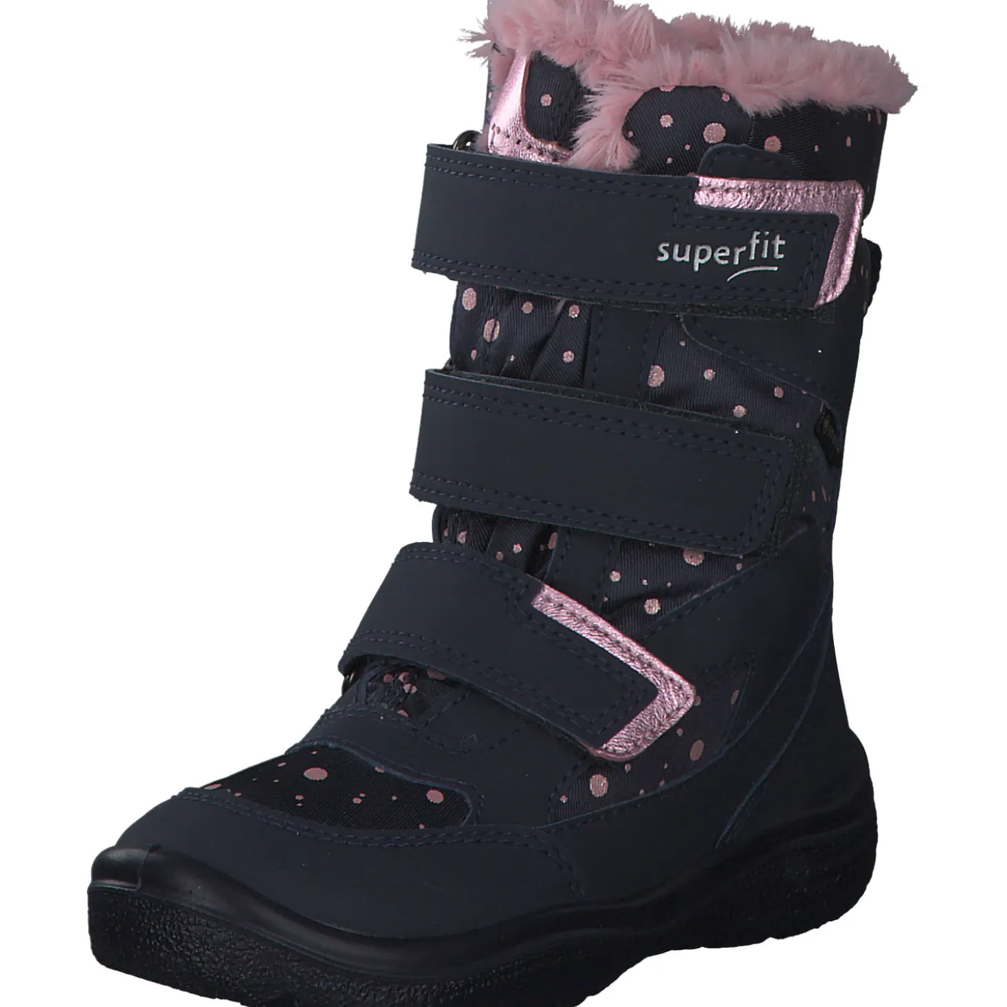 Superfit CRYSTA 09090, Stiefeletten (Kinder), Kinder, Blau (Blau/Rosa)